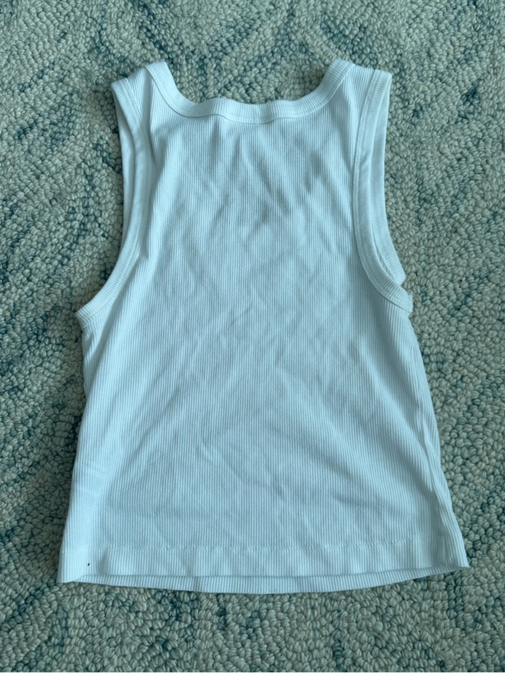 Universal Thread White Ribbed Tank Top - Picture 3 of 3